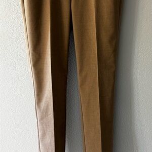 Ann Taylor Camel Brown Tailored Slim Dress Pants